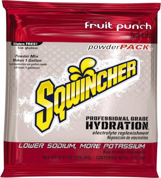 Activity Drink: 9.53 oz, Pack, Fruit Punch, Powder, Yields 1 gal MPN:159016005