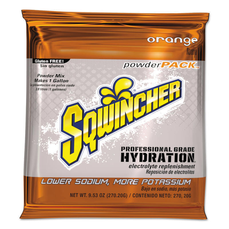 Sqwincher Powder Packs, Orange, 9.53 Oz, Case Of 80 MPN:016004-OR