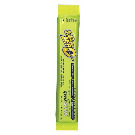Qwik Stik®, Sugar Free Drink Mix Powder, 20 oz Yield per .11 oz Pack, Lemon-Lime, 50PK MPN:159060106