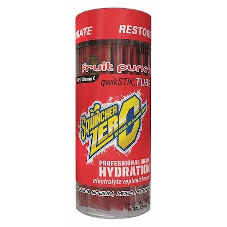 20oz Qwik Stik Sugar Free Fruit Punch 20ct Tubes MPN:159060115