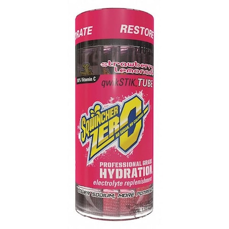 20oz Qwik Stik Sugar Free Strawberry Lemonade 20ct Tubes MPN:159060117