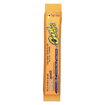 Quick Stiks, Sugar Free Drink Mix Powder, 10 oz Yield Per Unit, Orange, 500PK MPN:159060200