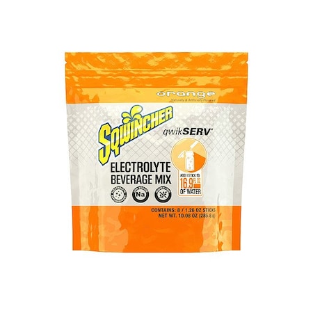 QwikServ Orange Powder Pack Electrolyte Drink Mix MPN:159060965
