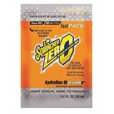 6OZ Fastpack Orange ZERO4PKS/200CS MPN:159015500
