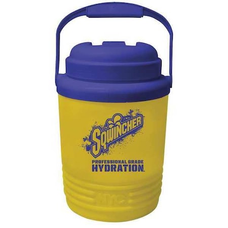 Beverage Cooler, 1gal, Yellow, Plastic, PK12 MPN:158400101