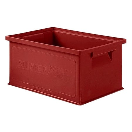 Solid & Stackable Straight Wall Storage Container, 1.9 gal, 13 in L x 9 in W x 6 in H, Red MPN:1463.130906RD1