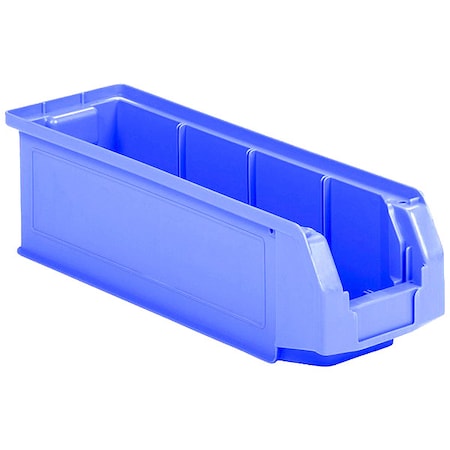 Open Front Stacking Hang & Stack Storage Bin, 0.27 cu ft, 6 1/8 in W x 5 5/8 in H, Blue, Plastic MPN:LF200606.0BL1
