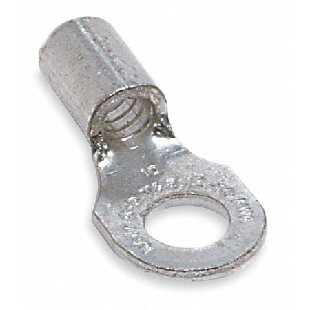 Ring Terminal, #8 Stud Size, 10 AWG, 600 V, Bare Insulated, Bare, Crimp Termination Only, 50 PK MPN:C10-8-SK