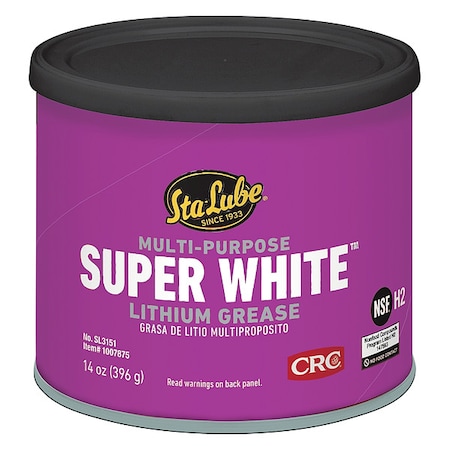Grease, 14 oz., Can, Mineral, White MPN:SL3151