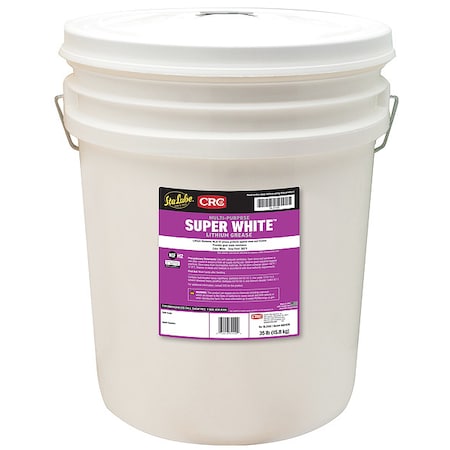 Grease, 35 lb., Pail, Mineral, White MPN:SL3155