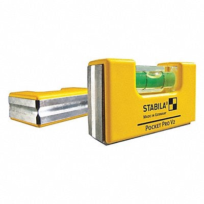 Pocket Level Aluminum 2-1/2 in L 1 Vial MPN:11901