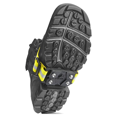 Midcleat, Mid-Sole Coverage, Strap-On, Steel, Stud, Fits Shoe Size One size fits most MPN:13689