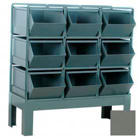 Stackbin® Steel Hopper Bin Stackrack Unit 42-1/4