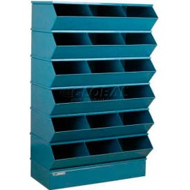 Stackbin® Steel Hopper Stack Bin 18 Compartment Sectional Unit 37
