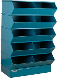 Stackbin® Steel Hopper Stack Bin 10 Compartment Steel Sectional Unit 37