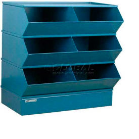 Stackbin® Steel Hopper Stack Bin 6 Compartment Steel Sectional Unit 37