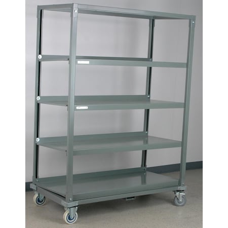Sloped Steel Shelf Cart MPN:4-4WSER-S