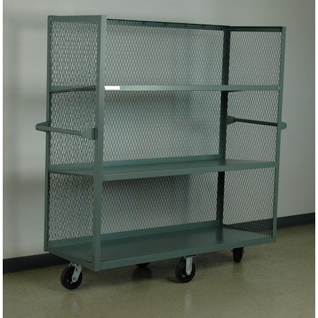 Mesh Sided Mobile Shelf Cart MPN:4-6024-3-EXP