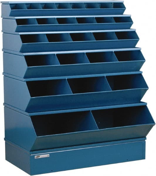 6 Bin, Shelving Unit with Openings & Base MPN:3-5028SSB