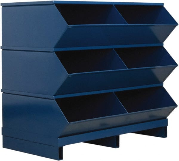 3 Bin, Shelving Unit with Openings & Base MPN:3-56SSPB