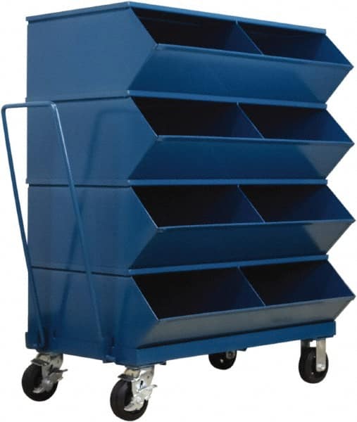 4 Bin, Shelving Unit with Openings & Base MPN:3-58SSMB