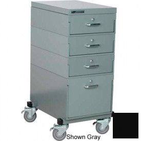Stackbin® Counter Height Mobile Cabinet with 4 Drawers & Steel Top 32