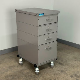 Stackbin® Mobile Drawer Unit #3 13 Gauge Steel Top 16