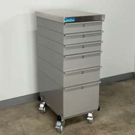 Stackbin® Mobile Drawer Unit #1 Solid Flat Front 1-3/4