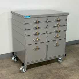 Stackbin® Mobile Drawer Unit #4 13 Gauge Steel Top 32