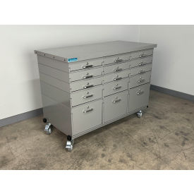 Stackbin® Mobile Drawer Unit #4 13 Gauge Steel Top 47