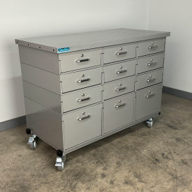 Stackbin® Mobile Drawer Unit #3 13 Gauge Steel Top 47