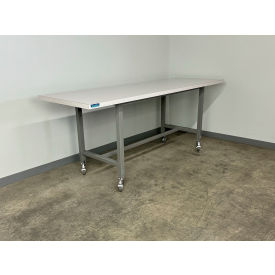 Stackbin® 1012 Mobile Adj. Height Workbench with ESD Laminate Square Edge 96