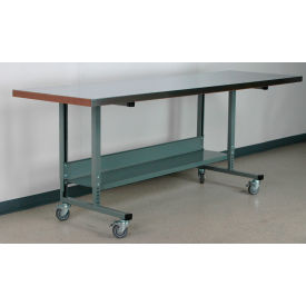 Stackbin® 2012 Mobile Workbench with Stainless Skin Square Edge Top 96
