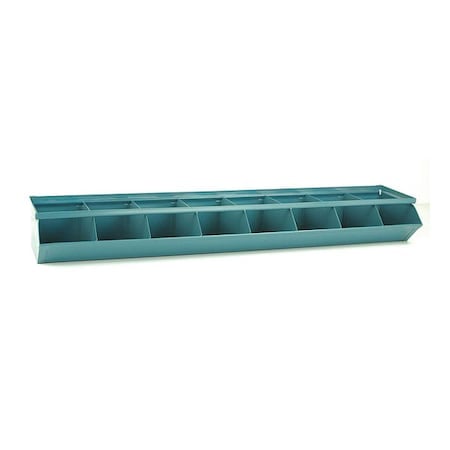 Sectional Stacking Bin, 4.5 in W x 4.5 in D x 8 in H, 8 Compartments, Gray, Steel, High Gloss MPN:3-0SS