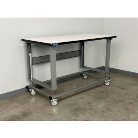 Stackbin® 2500 Electric Hydro Lift Mobile Workbench 60x36