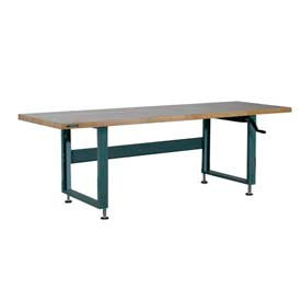 Stackbin Workbench 4000 Series Maple Butcher Block Square Edge 96