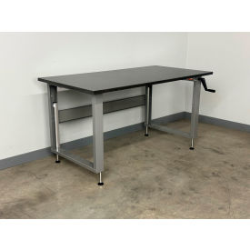 Stackbin® 4000 Manual Hydro Lift Adj. Height Workbench 48 x 30
