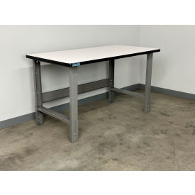 Stackbin® 3505 Adjustable Height Workbench with ESD Laminate T-Mold Edge 60