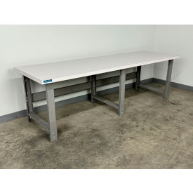 Stackbin® 3505 Adjustable Height Workbench with ESD Laminate Square Edge 96