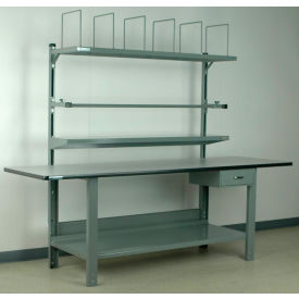 Stackbin No. 8 Adjustable Height Packing Workbench Laminate T-Mold Edge 96