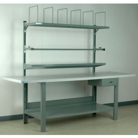 Stackbin No. 8 Adjustable Height Packing Workbench Laminate Square Edge 96