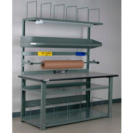Stackbin No. 1 Adjustable Height Complete Packing Workbench Laminate T-Mold Edge 60
