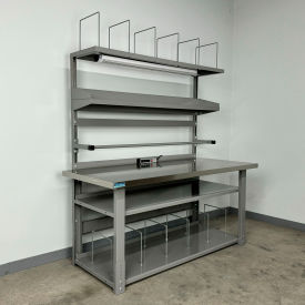 Stackbin® Packing Workbench #1 Stainless Skin Top 60