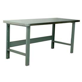 Stackbin 3500 Series Workbench Hardboard Over Stainless Steel Top 72