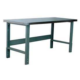 Stackbin 3505 Series Workbench Hardboard Over Stainless Steel Top 72