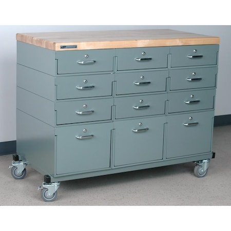 Three Wide, Mobile Drawer Unit MPN:4-3M4724-3RD