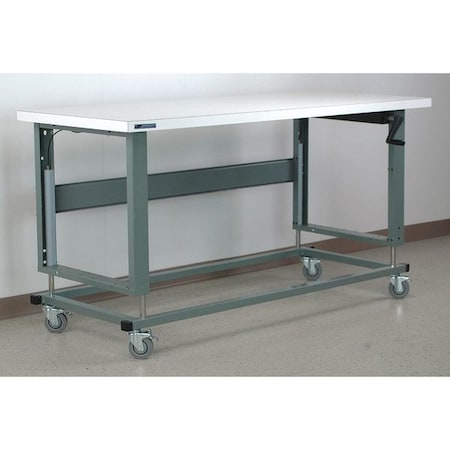 Workbench, Mobile, Hand, Crank, Lift, Adj. MPN:E4836-2500