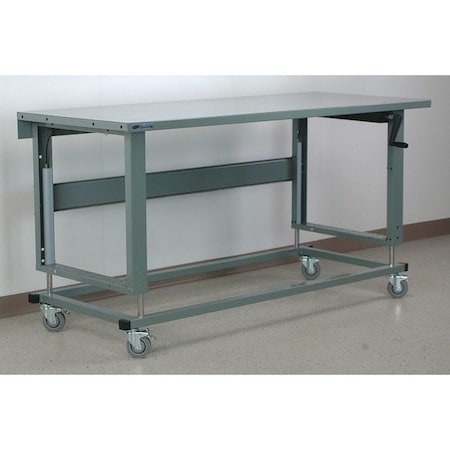 Workbench, Mobile, Hand, Crank, Lift, Adj. MPN:ES7230-2500