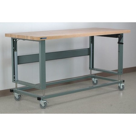 Workbench, Mobile, Hand, Crank, Lift, Adj. MPN:M4830-2500