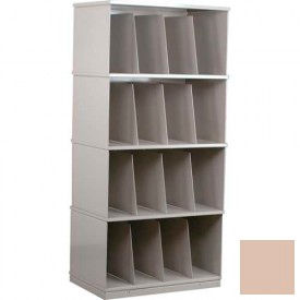 Stackbin® Four-Shelf X-Ray Storage Cabinet Beige 3-4XRBG